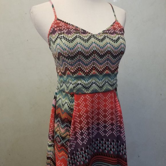 Love Fire mulit-colored flowie dress (280) - Picture 6 of 7